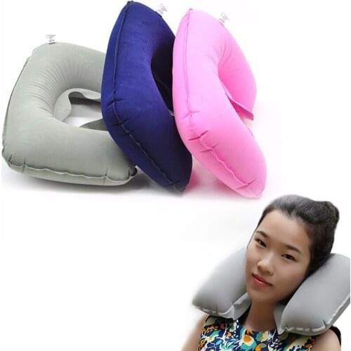 Inflatable U Shaped Travel Pillow Neck Car Head Rest Air Cushion for Travel Office Nap Head Rest Air Cushion Neck Pillow