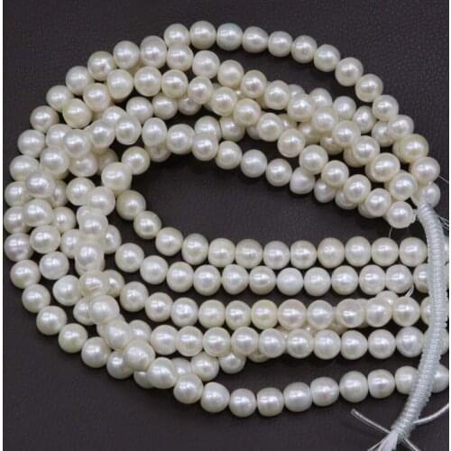 New lots 6 strings white 11-12mm FW loose pearl strands