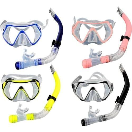Professional Scuba Diving Mask Tube Set Adult Snorkel Snorkeling Mask Swimming Goggles Diving Glasses Dry Snorkel Scuba Mask