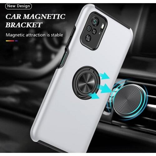 For Xiaomi Redmi Note 10 9 Pro 10S 9S K40 Case Shockproof Ring Stand Cover Xiaomi Poco X3 Pro M3 F3 Mi 11 Lite 10T Pro Case Capa