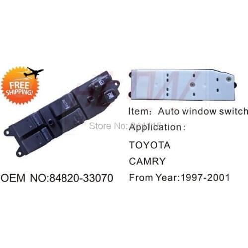 Power Window Regulator 84820-33070 for Toyota Camry, Car Window Switch Control Buttons, Free Shipping Master Switch