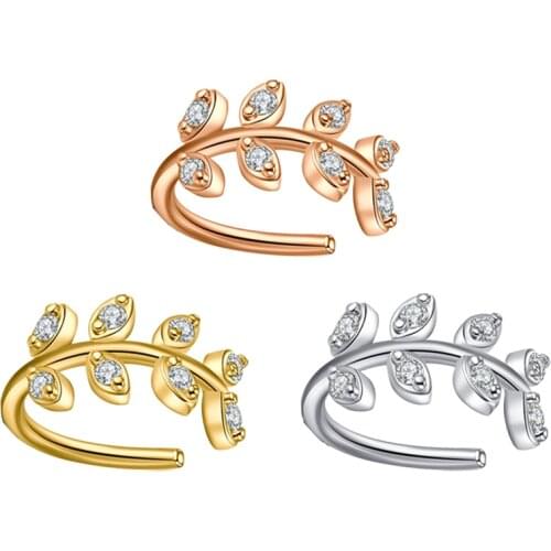 20G female pierced earrings stainless steel clipped earring piercing on cartilage