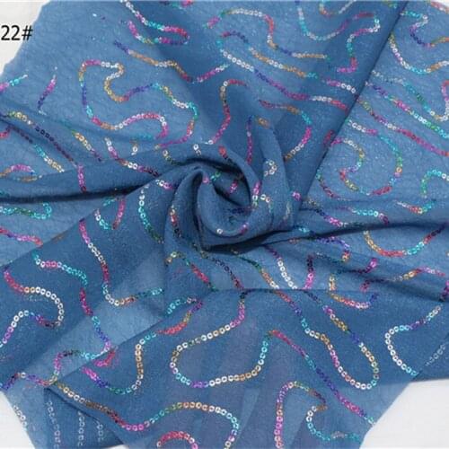 Dress Shimmer Chiffon Fabric Magic Chain Fabric Craft Sewing Bronzing Wedding Costume DIY