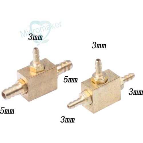 New Type 1 pc Dental Valve Cooper Tee for Dental Chair Air Compressor Turbine 3*3*3mm,3*5*5mm