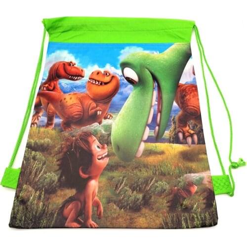 Boys Favors Dinosaur Theme Mochila Birthday Party Non-woven Fabrics Drawstring Gifts Bags Baby Shower Decoration Backpack 1PCS