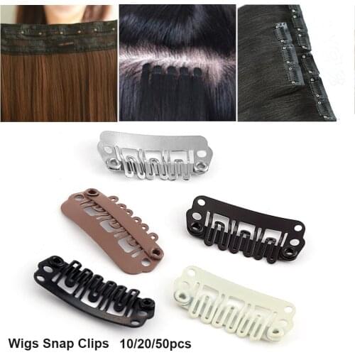 Women U Shape Wigs Snap Clips Iron Hairpins Hair Extensions Tool Beauty HairStyling Metal Pin HairStyling Hair Extensions Tool