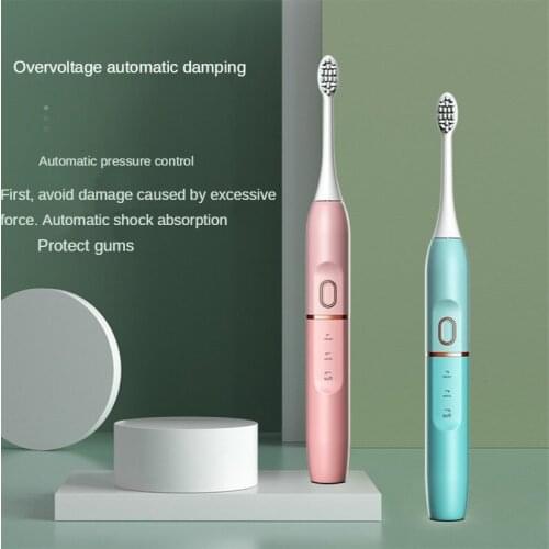 Newest Sonic Electric Toothbrushes for Adults Kids Smart Timer Rechargeable Whitening Toothbrush IPX8 Waterproof 2 Brush Head