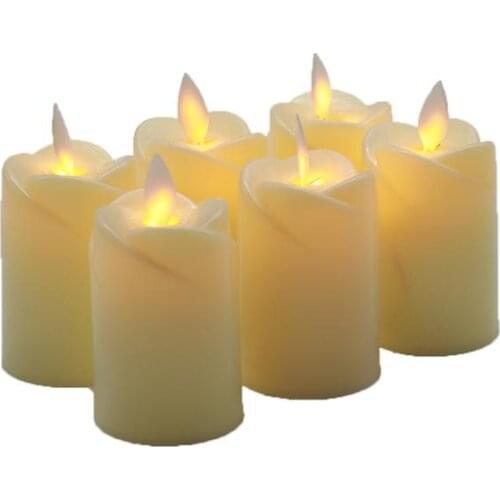 1 PCS Flameless Led Electronic Candle Swing Electric Flickering Tea Light Birthday Wedding Party Decoration Lovely Night Light