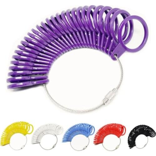 1PC Finger Size Gauge Rings Jewellery Tools Ring Size Mandrel Stick DIY Jewelry Making Ring Sizer Measuring For Fashion Jeweller