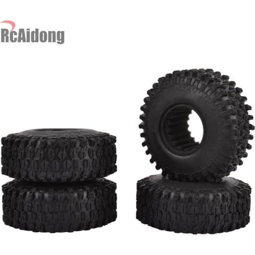 4Pcs 120mm 1.9 Inch Rubber Rocks Tyres / Wheel Tires for Axial SCX10 90047 D110 TF2 Traxxas TRX4 1:10 RC Rock Crawler