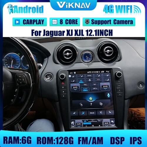 12.1inch Android 10 Car radio GPS Navigation For Jaguar XJ XJL Stereo receiver DVD Multimedia Player 2Din