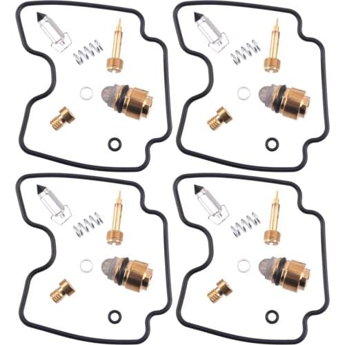 Beler 4Sets Carburetor Repair Kit Float Needle Fit for Yamaha FZS 600 Fazer 1998 1999 2000 2001 2002 2003