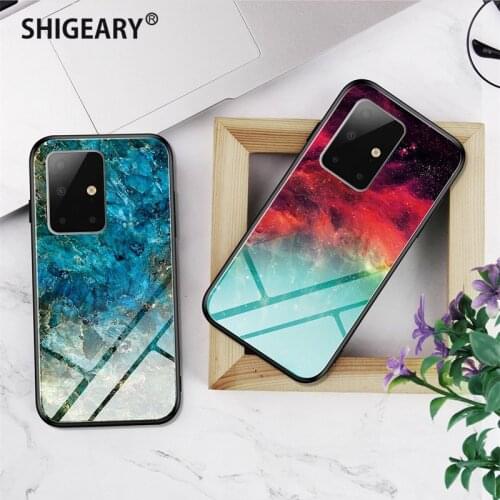 Case For Samsung Galaxy A81 A71 A51 M60S A91 Cover Tempered Glass Casing Full Protective Coque for Samsung Note 10 S10 Lite