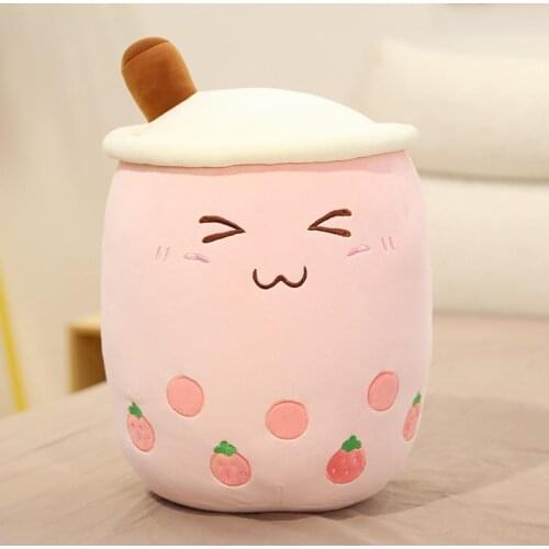 Kids Creative Bubble Tea Cup Shaped Stuffed Doll Plush Toy Girl Birthday Gift