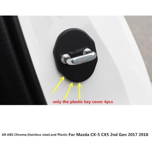 For Mazda CX-5 CX5 2nd Gen 2017 2018 2019 2020 Car Interior Anti Rust Water Proof Door Lock Keys Protection Buckle Cover
