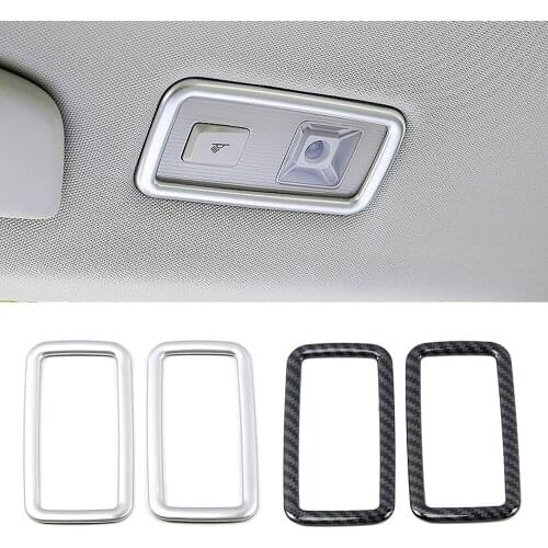For Volkswagen VW Tiguan MK2 2017-2019 Rear Roof Reading Light Lamp Cover Protectors Molding Trim ABS Interior Sticker