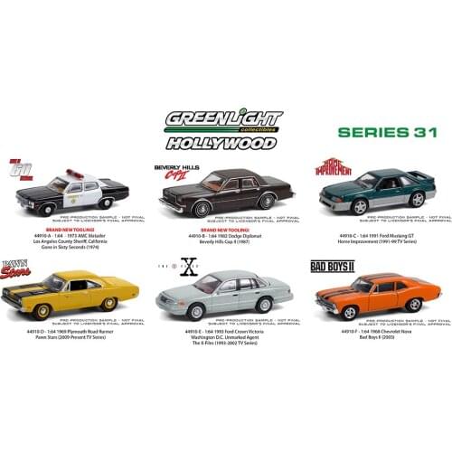 GreenLight 1:64 Holly wood Series 31 Alloy model car Metal toys for childen kids diecast gift