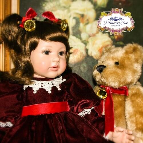 Exquisite handmade doll bebe reborn toddler girl princess 56cm soft children gift playmate reborn baby doll toys