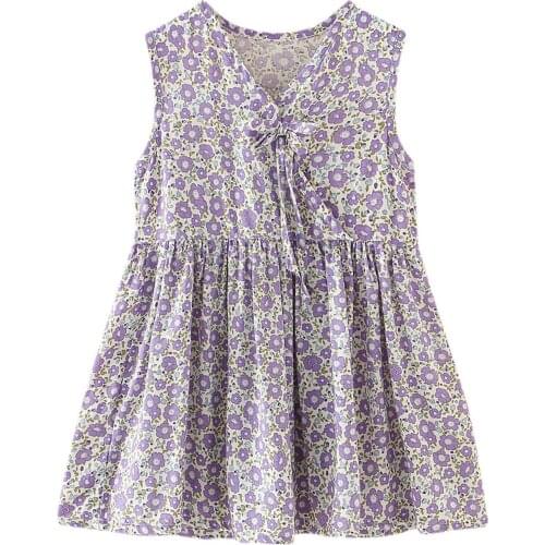 Summer Baby Girls Dresss Toddler Kids Baby Girls Sleeveless Dress Floral Flower Beach Dress Clothes Holiday Outfits For Girls