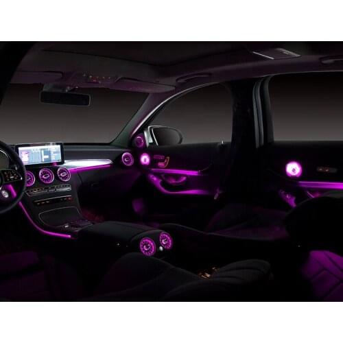 Fashion Car Atmosphere Light 12/64 Colors Ambient Light Interior Modification For 19-21 Years Mercedes-Benz A-Class W177