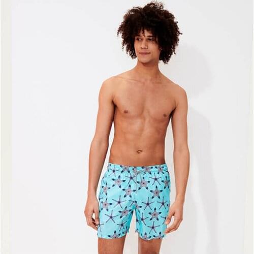 Vilebre MEN SWIMWEAR HERRINGBONES TURTLES Newest Summer Casual Shorts Men Fashion Style Mens Shorts bermuda beach Shorts quin054