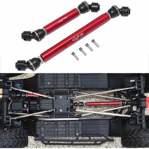 Axial SCX10 III Gladiator AXI03006T1/T2 Jeep extended aluminum alloy tube +45# steel CVD head front and rear drive shaft
