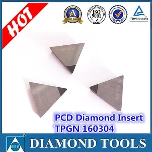 PCD insert TPGN 160304-DC PCD insert 1 tip