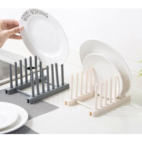 Cooking Dish Rack Pan Cover Stand Kitchen Organizer Pot Lid Stainless Steel Spoon Cutlery Holder Shelf Accessories Storage Rack