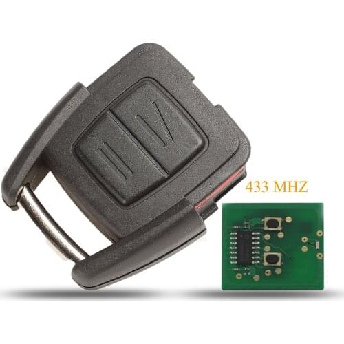Kutery 2 Buttons Remote Car Key Control 433.92MHz For Vauxhall Opel Astra Vectra Zafira ASK