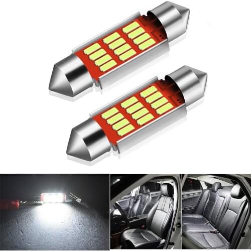 2x Canbus C5W LED Bulb Festoon 36mm Car Interior lights Dome Reading Light for VW Polo 6R Jetta MK5 MK6 Sharan Caddy CC Touareg