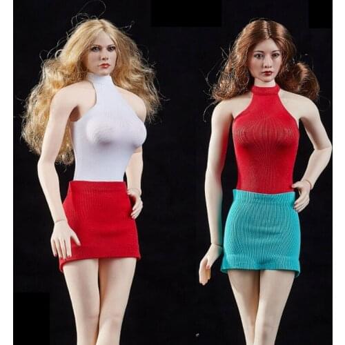 IN STOCK 1:6 Top Vest Suit & Skirt Dress Clothes Model Set Toy For 12" Female Figure Body