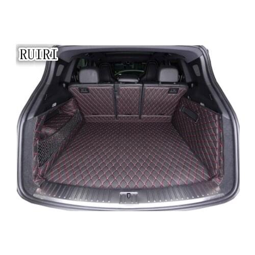 Good quality! Full set car trunk mats for Porsche Cayenne E3 2020-2018 waterproof cargo liner mat boot carpets for Cayenne 2019