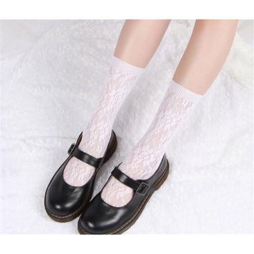 Japan Style Maid Lolita Socks Cosplay Costumes Accessories Nylon Lace Socks Anime Cartoon Girl Gift B714