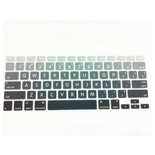 Big Letter Gradient Rainbow Keyboard Cover Protector Skin Protective Film For All Apple Macbook Mac Air Pro Retina 13 15 17