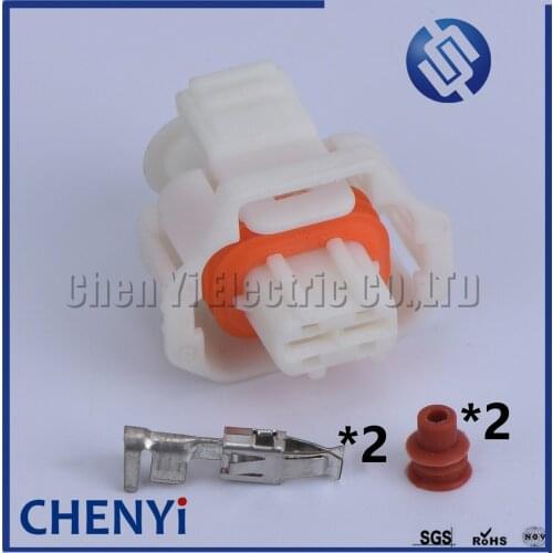 1 set 2 pin (3.5) female electric waterproof plug 1 928 403 976 automotive wiring harness connector white color 1928403976
