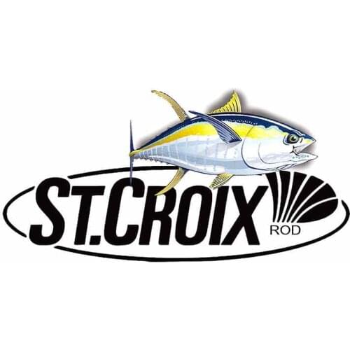 13cm X 6.4cm For St Croix Fishing Ocean Personality Stickers Vintage Racing Decal Sticker Car Styling Body For Car