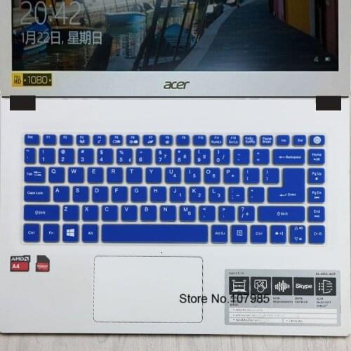 14 inch Waterproof Silicone Laptop keyboard cover protector Film For Acer Aspire E5-473 E5-473G E5-422 E5-422G TMTX40 TMX349