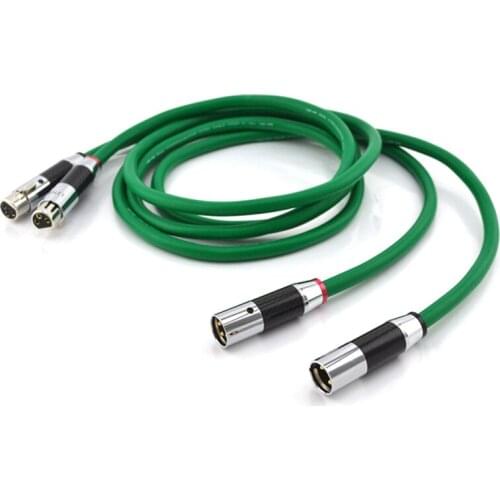 1PairX Hifi audio 4N Copper XLR Interconnect audio cable with scarbon fiber XLR plugs