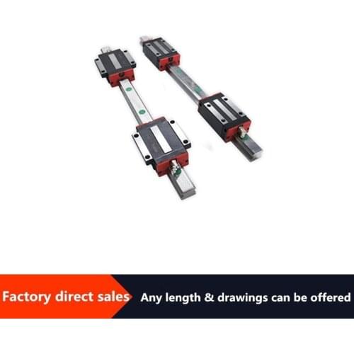 2PCS Linear Rail Guide HGR30 +4PCS HGH30HA/HGW30HA Linear Narrow/Flange carriges Sliding Block cnc parts