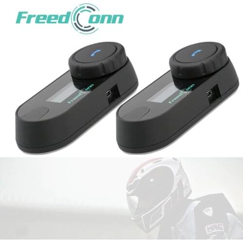 2PCS New Bluetooth Motorcycle Helmet Intercom 3 Riders Interphone Helmet Headset Speaker with LCD screen FM Radio Charger