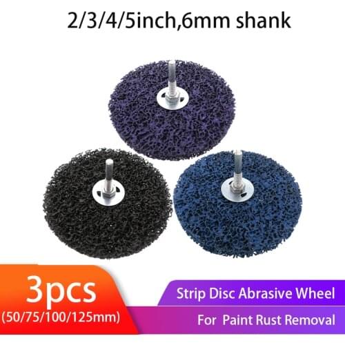 3pcs Strip Discs Abrasive wheel Paint Rust Removal Clean Grinding Wheel Paint Rust Removal Clean For Angle Grinder