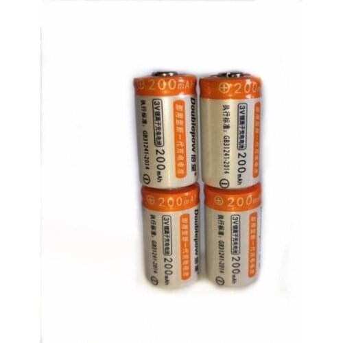 4pcs/lot High quality 3V Cr2 rechargeable battery 200mAh lithium ion rechargeable battery suitable for camera lithium battery