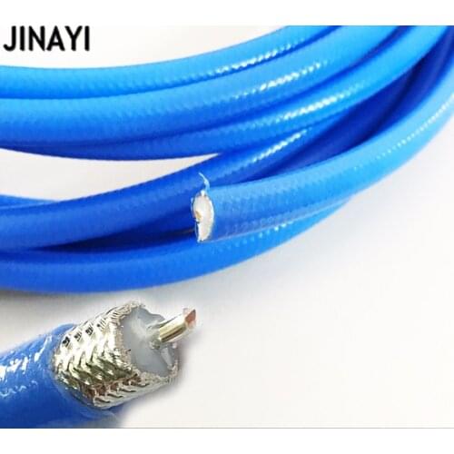 5m 16ft RG401 Blue cable Wires Semi Flexible RF coaxial cable 50ohm