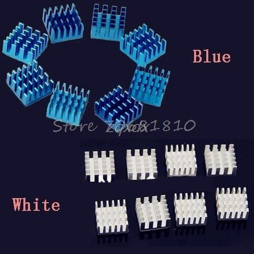 8Pcs Aluminium Heatsink For Motherboard DDR VGA RAM Memory IC Chipset Cooler 2 Colors Whosale&Dropship
