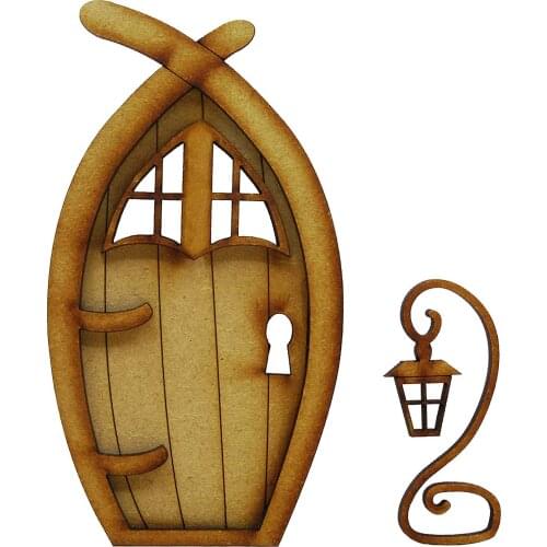 Doll House Accessories Mini Dollhouse Door Wooden Door Craft Kit with Flower Wood Door for Doll House Miniature Dollhouse Parts