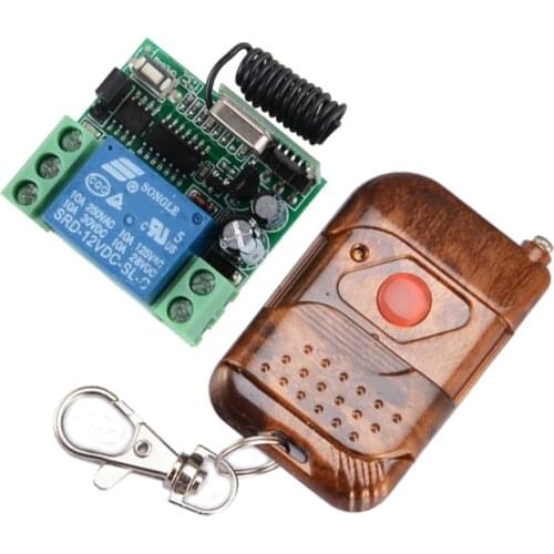 12V 1CH Wireless Remote Control Switch System Transmitter Receiver Mini size 315 433MHZ Access Door Control System 10PCS/LOT