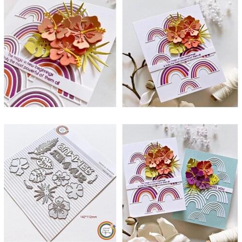 Flowers Leaves Letters Hot Sale Scrapbooking cutting Dies Metal Stencils for Craft Embossing Paper Stencil Template for Making