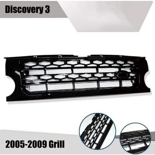 For Discovery Racing Grill For Discovery 3 LR3 2005 2006 2007 2008 2009 Modified Cover Front Bumper Mesh Grilles Cover Grills