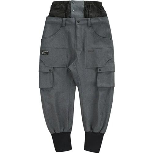 HIGH EXPERIENCE 2021 Winter New Ski Pants Waterproof Windproof Thermal Pocket Cargo Pants Women Wear-Resistant 12505