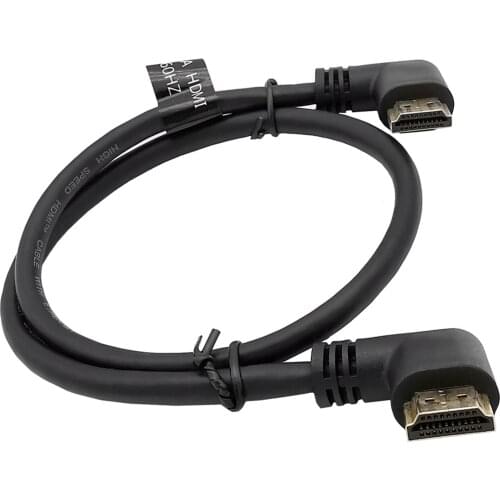 90 Degree Right HD-2.1 Cable 8k 60Hz 4K 120Hz 3D High Speed 48Gbps HDMI-compatible For PS4 Splitter Switch Box Extender Video